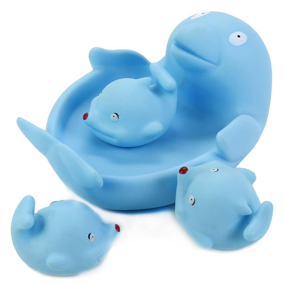 Игрушки для ванной: Дельфин-Мыльница с тремя дельфинами Играем вместе В1326953