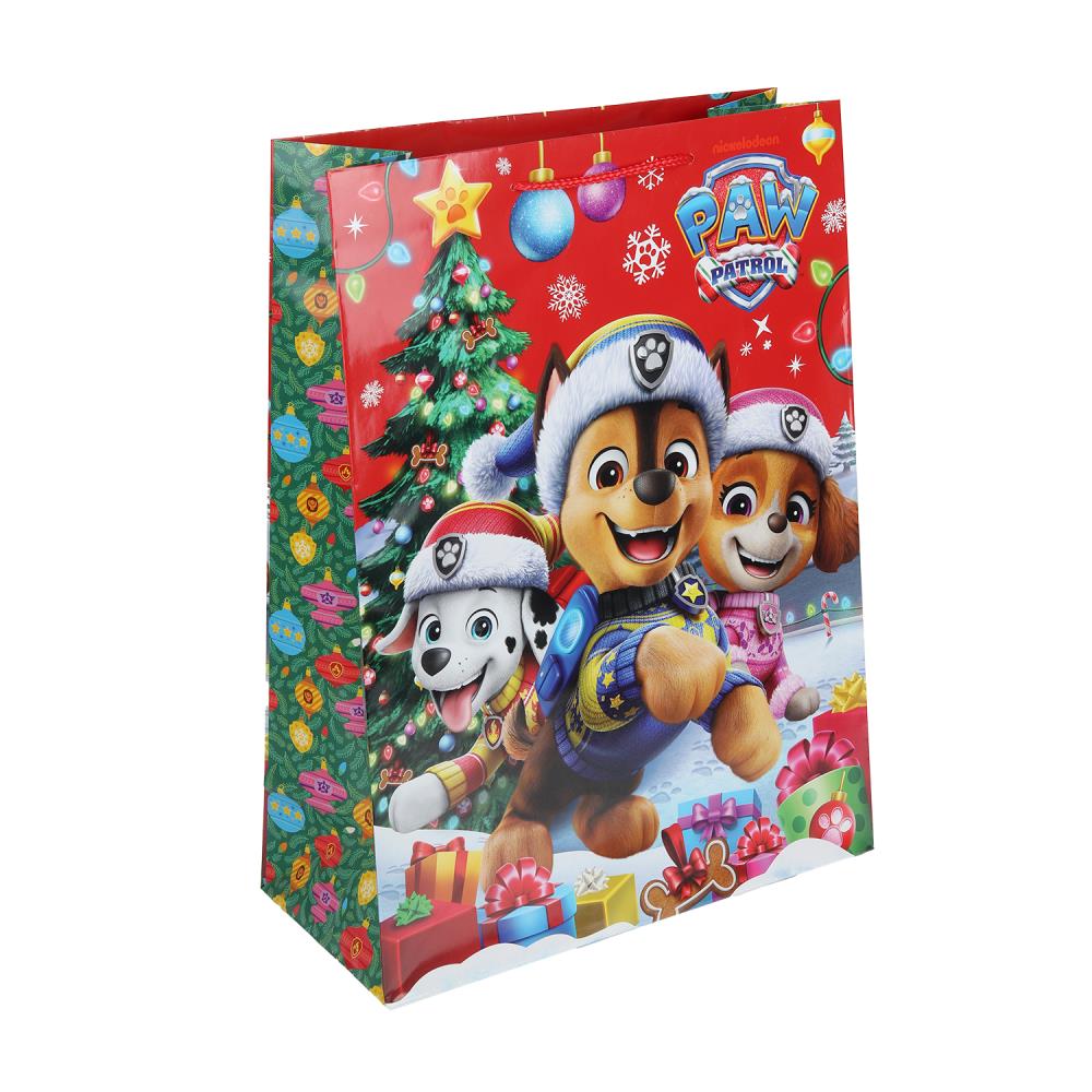 Пакет подарочный глянцевый XL, "Щенки новогодние", 140 гр/м Чудо праздник PXL-132588-SP