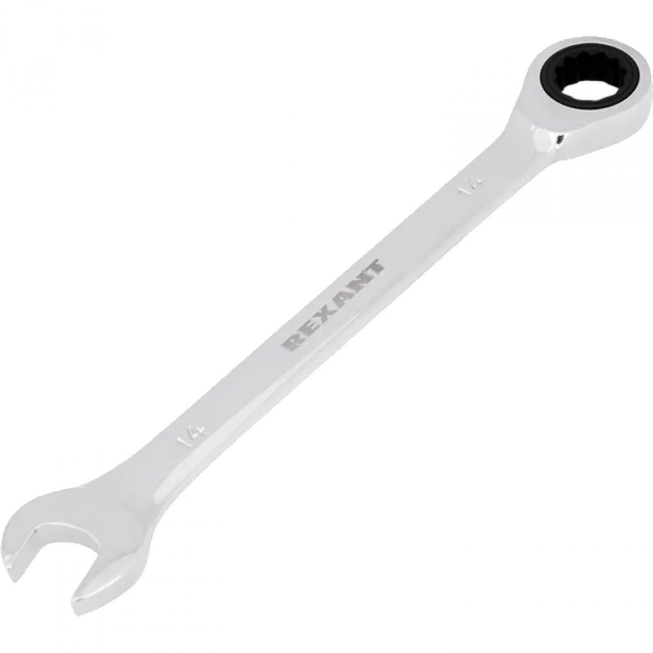 Ключ комбинированный трещоточный 14мм, CrV, зеркальн. хром REXANT 12-5809-1 2381328