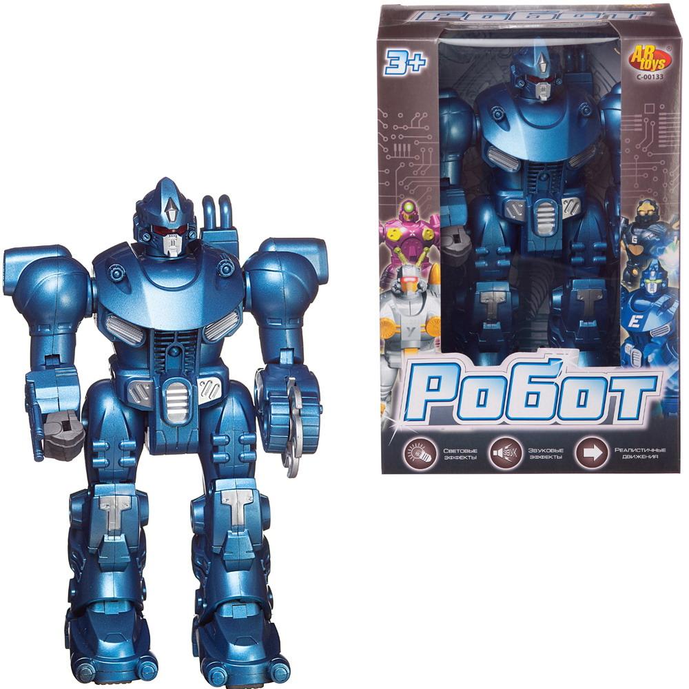 Робот Abtoys синий, с эффектами C-00133/синий