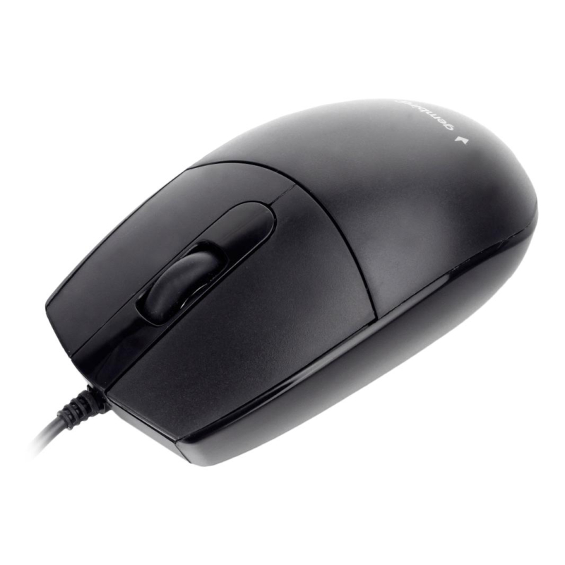 Мышь компьютерная Gembird MOP-420, USB, черный, 1000 DPI, кабель 1.8м 1617716