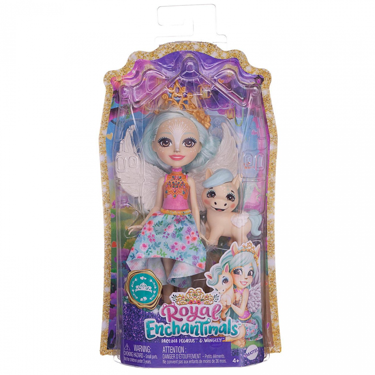 Кукла Mattel Enchantimals Паолина Пегасус с питомцем Вингли FNH22/Пегас