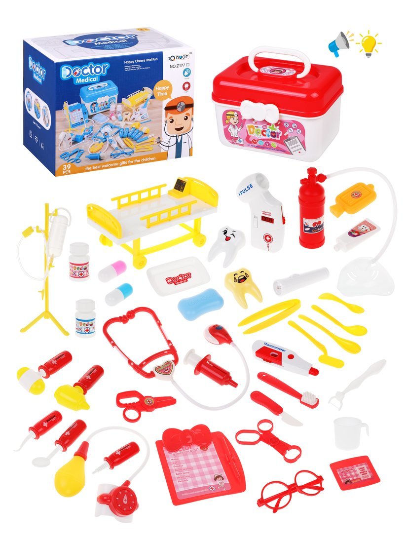 Игровой набор Доктор, свет/звук, в компл. 39 предм. Наша Игрушка 201749660
