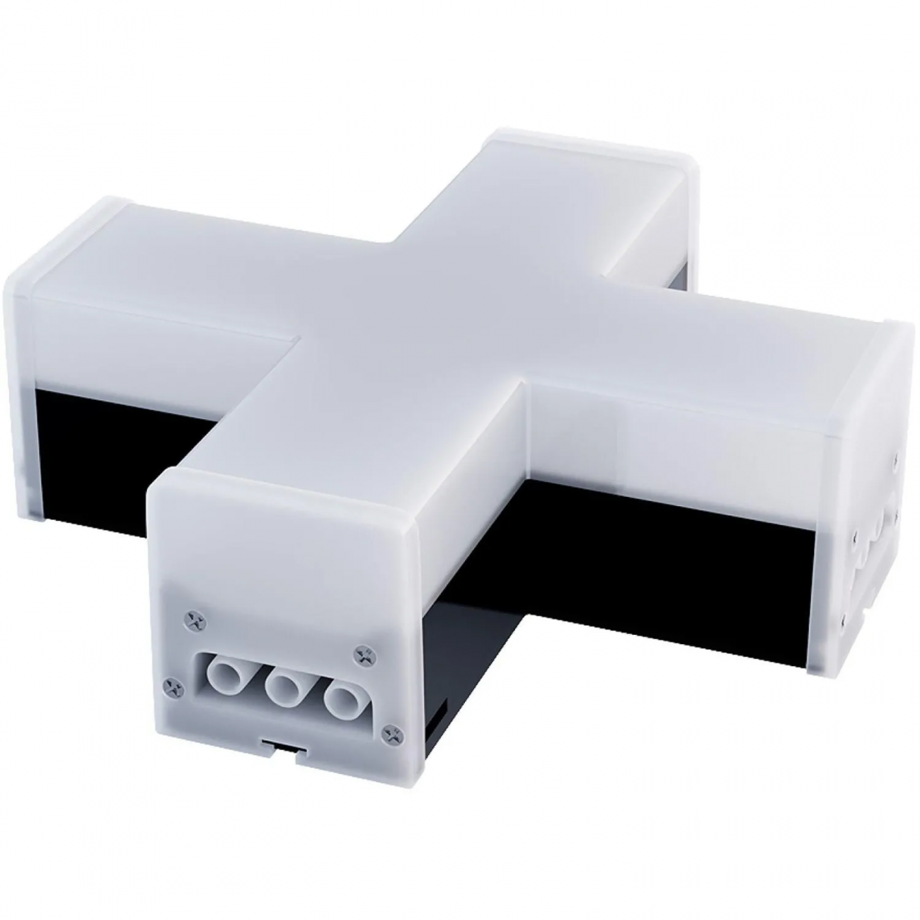 Светильник светодиодный-коннектор Х-образный 12Вт, 4000К, IP40, чёрн Apeyron 2251898 30-15