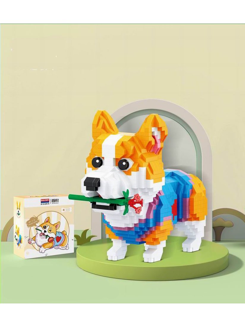 Конструктор Корги с цветком, 997 дет. Наша Игрушка Y19617308