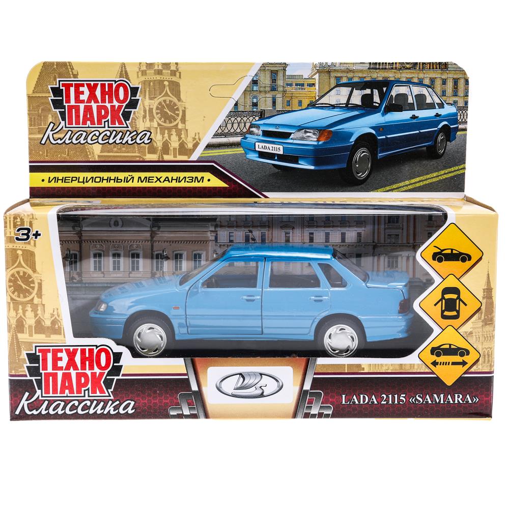 Машина металлическая "Ваз-2115 Самара", 12 см. синий Технопарк 2115-12-BUGN