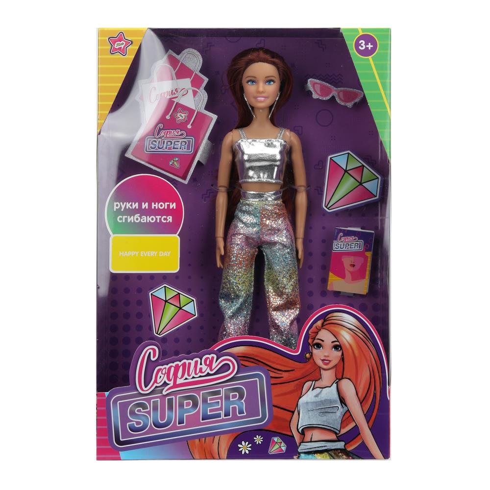 Кукла в стильной одежде, 29 см. София, руки и ноги сгибаются Карапуз SFS-12-BB-B-WOD