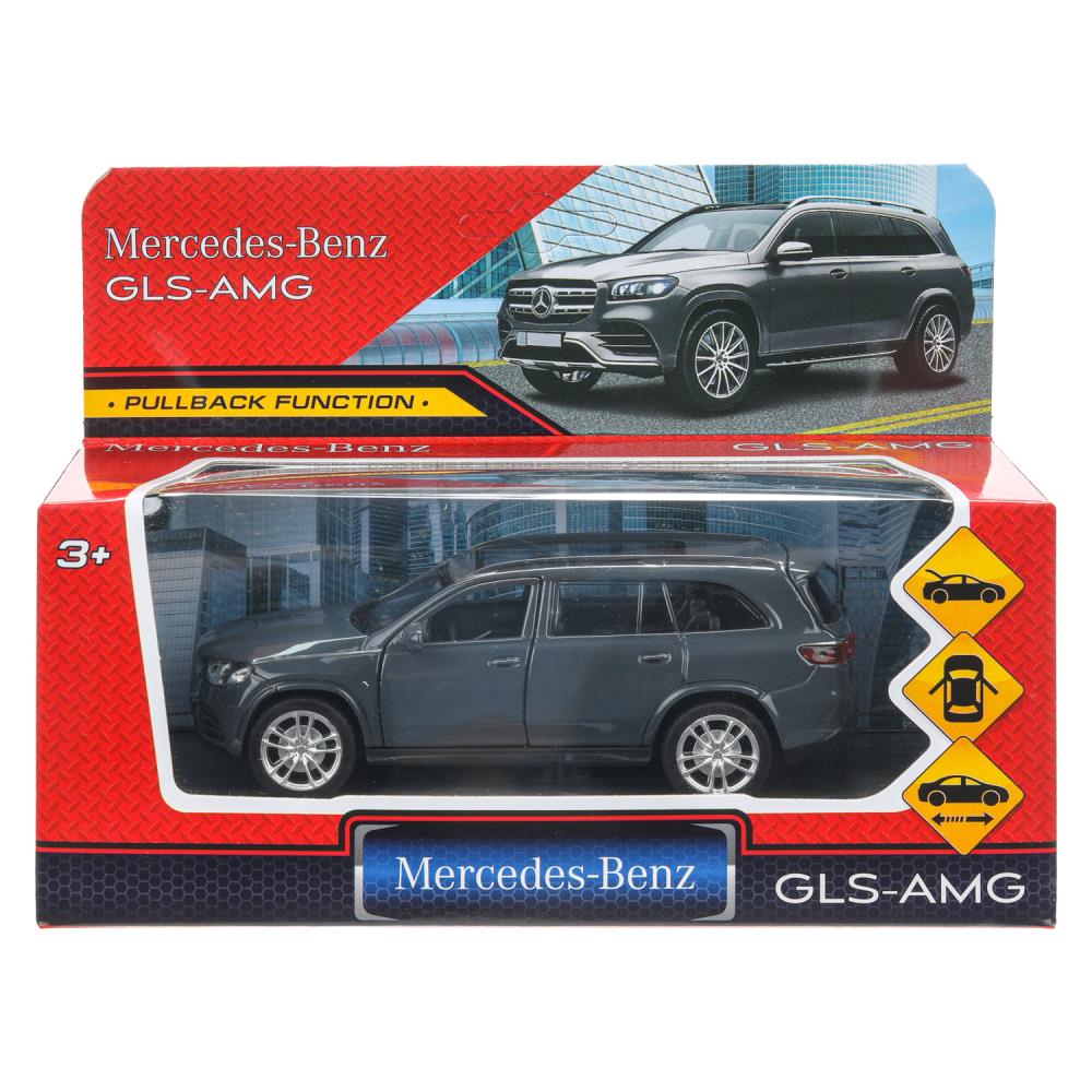 Машина металлическая "Мерседес-Бенц gls class amg" 12 см. серый Технопарк GLS-12-GR
