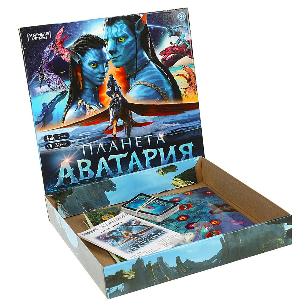 Настольная игра-ходилка Планета Аватария, премиум, 40 карточек. Умные игры  4650250592303 - купить в Москве