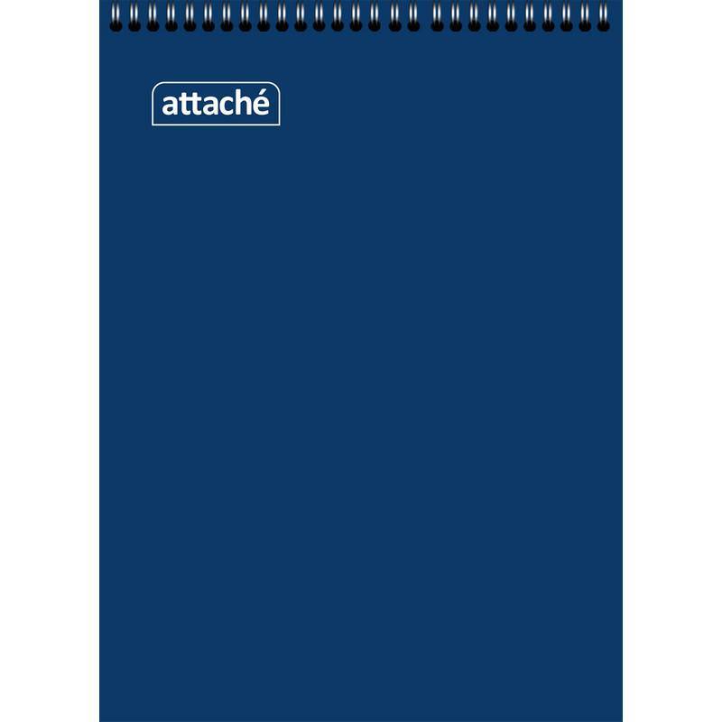 Блокнот Attache А4 60 л. синий в клетку спираль (205x292 мм) 650133