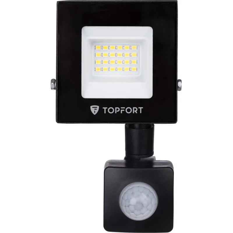 Прожектор светодиодный TOPFORT LED FL MS 20W 6500K 1700Л c датчик. движения 1956459