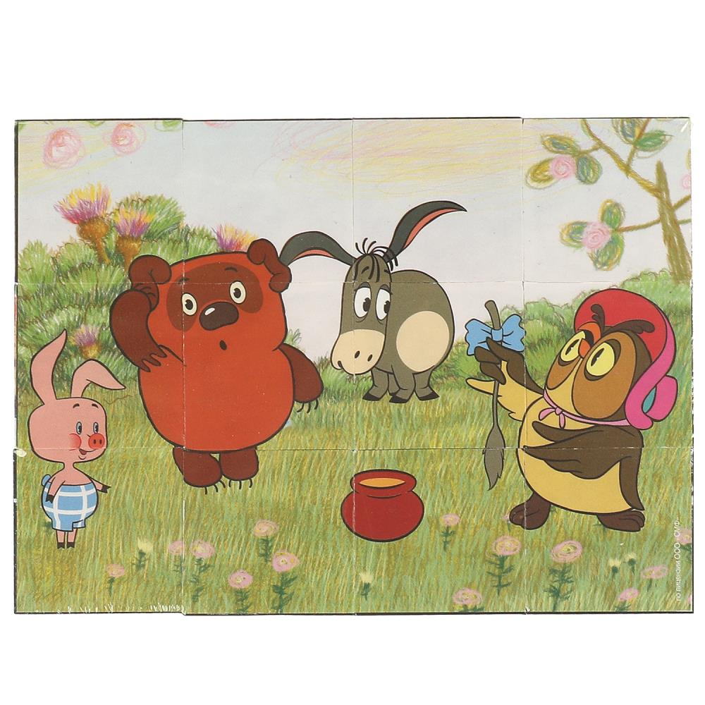 Набор из 12-и кубиков Винни-пух. Союзмультфильм Умные игры 01315-WINNIE
