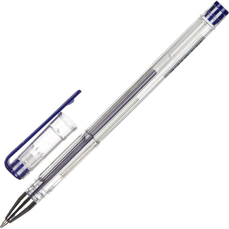 Ручка гелевая Attache Omega синяя (толщина линии 0.5 мм) 901708