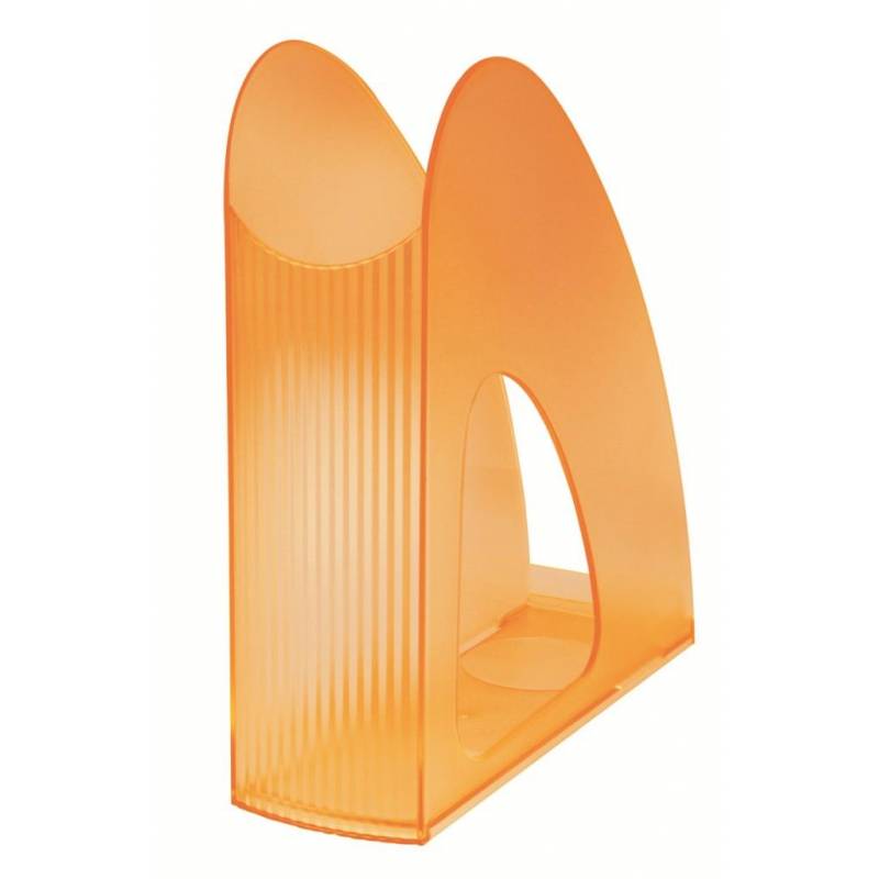 Вертикальный накопитель Han twin пластиковый прозрачный оранжевый ширина 76 мм 1258992
