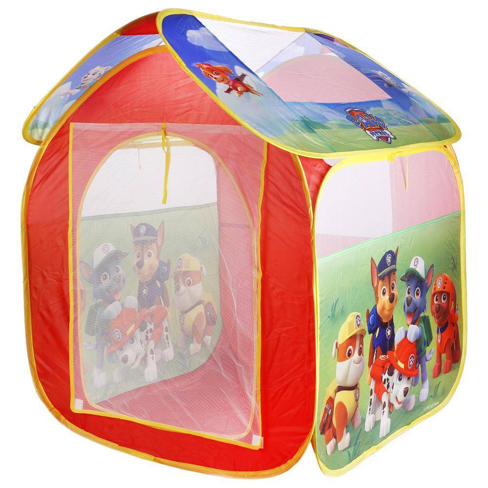 Детская игровая палатка "Щенячий Патруль" 83x80x105 см.в сумке Играем вместе GFA-PP-R