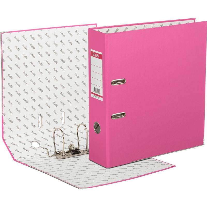 Папка-регистратор Attache Selection Economy Plus 80 мм розовая 611501