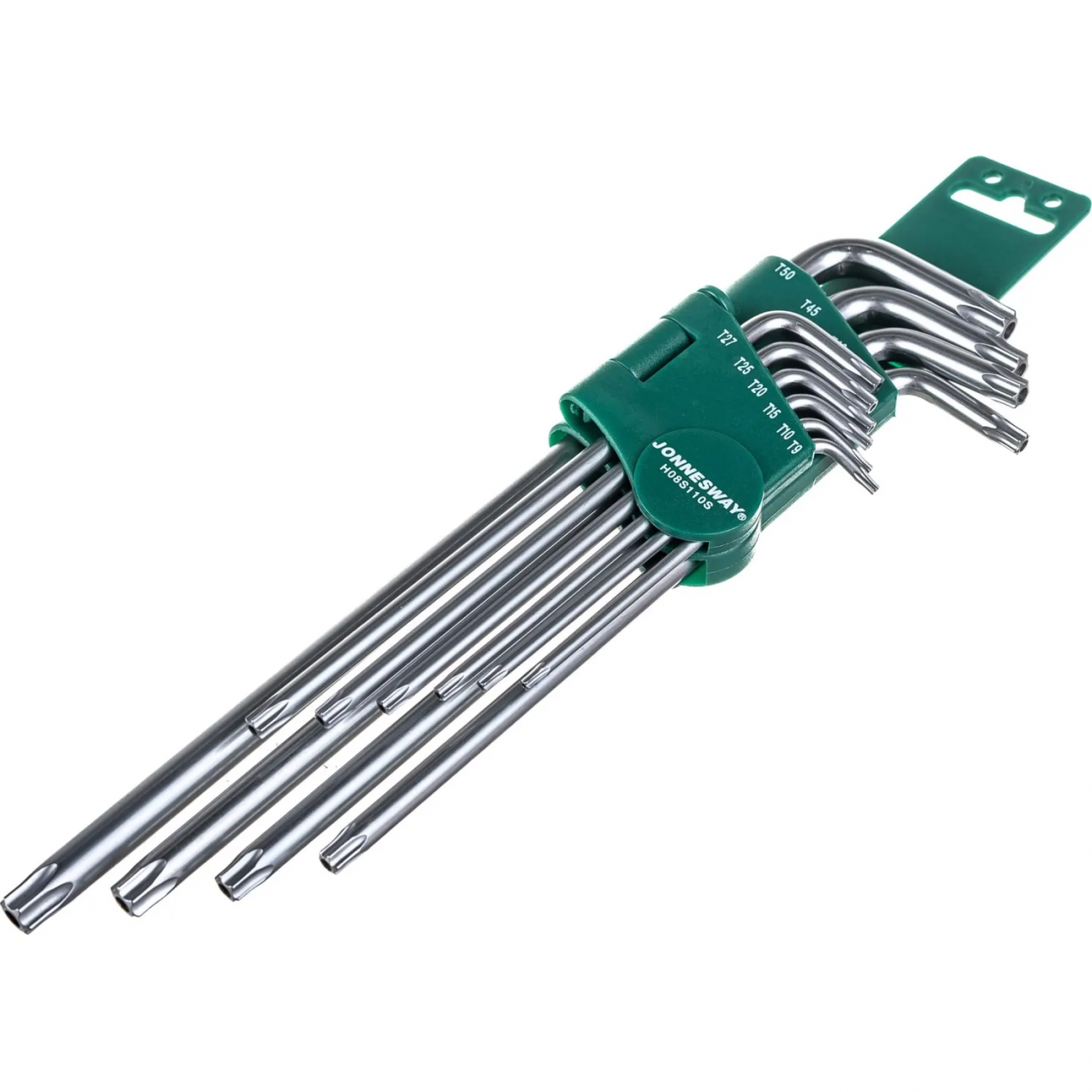 Набор ключей торцевых TORX удлиненных Т9-50, 10 предм. H08S110S Jonnesway 1775597