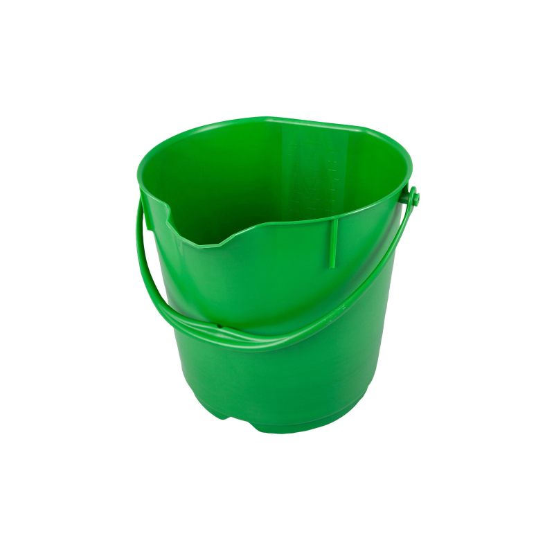 Ведро FBK 15л зеленое, армир. пластик противоударный, круглое, 80101-5 1583816