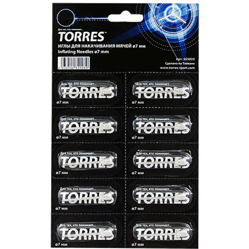 Игла для насоса TORRES,, SS5023, уп. 10 шт, диам. резьбы 7 мм,сталь 2009707