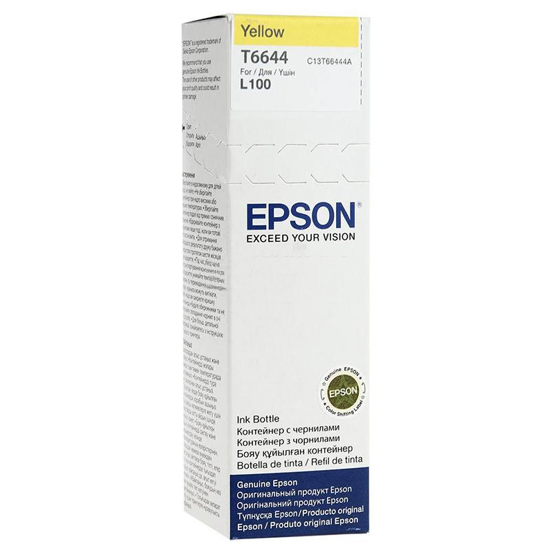 Чернила Epson T6644 C13T66444A жел. для L100 235303