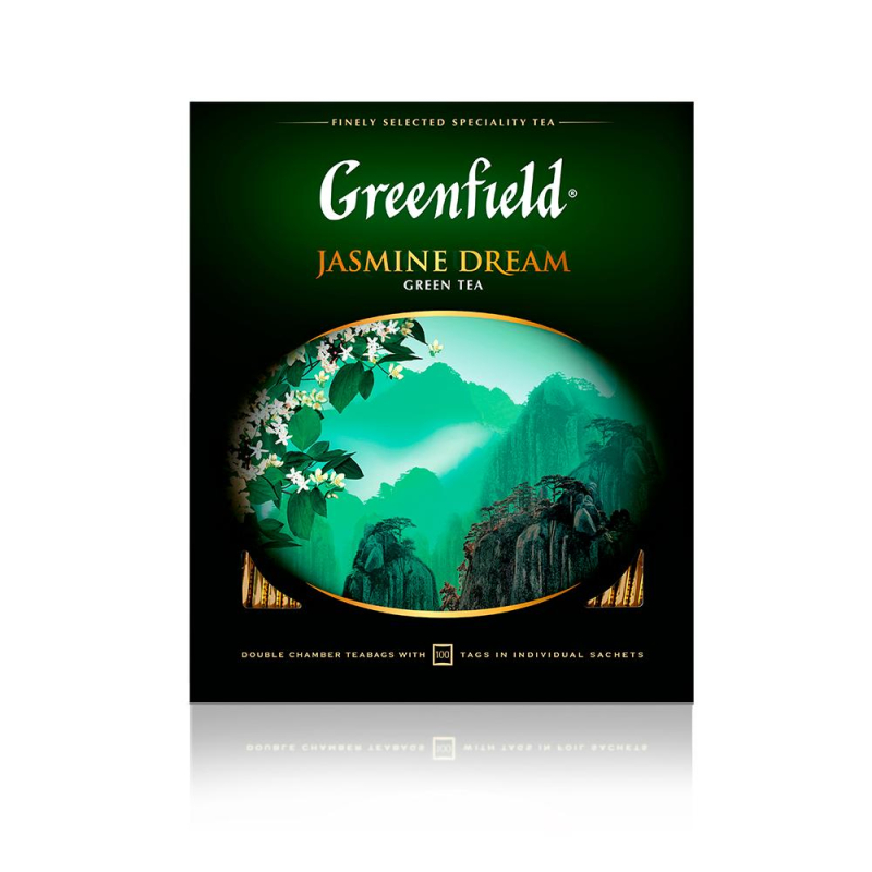 Чай Greenfield Jasmin Dream зеленый,100пак/уп 0586-09 379764