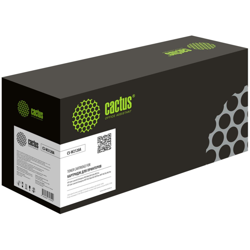 Картридж лазерный Cactus W2120A (HP 212A) чер.для HP Color LJ M554/M555 1848217