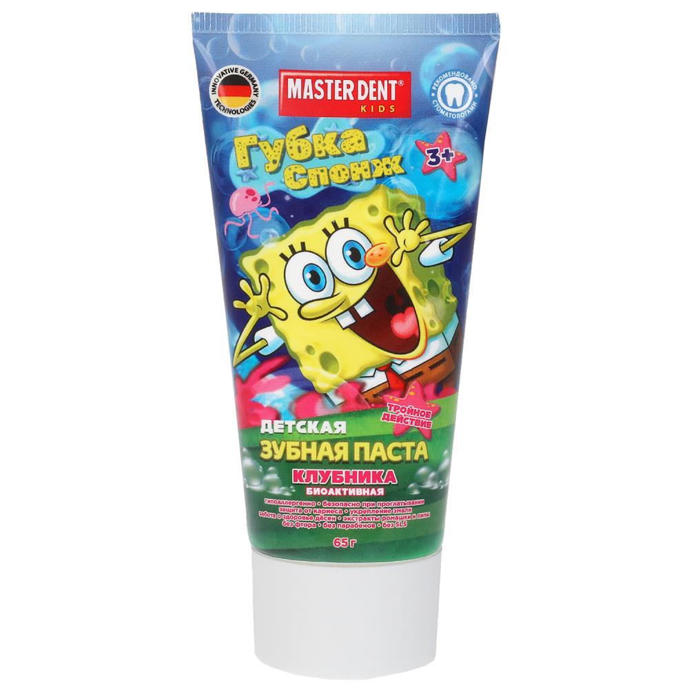 Детская зубная паста Губка Спонж клубника 65 гр Master Dent 090871-GB
