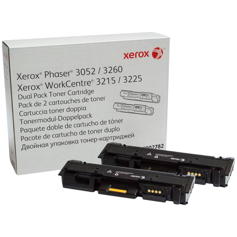 Картридж лазерный Xerox 106R02782 чер. для 3052/3260/3215/3225 (2шт/уп) 493963