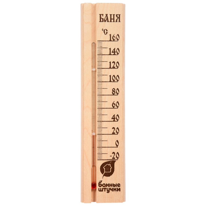 Термометр Баня 27х6,5х1,5 см д/бани и сауны,18037 Банные штучки 1620292