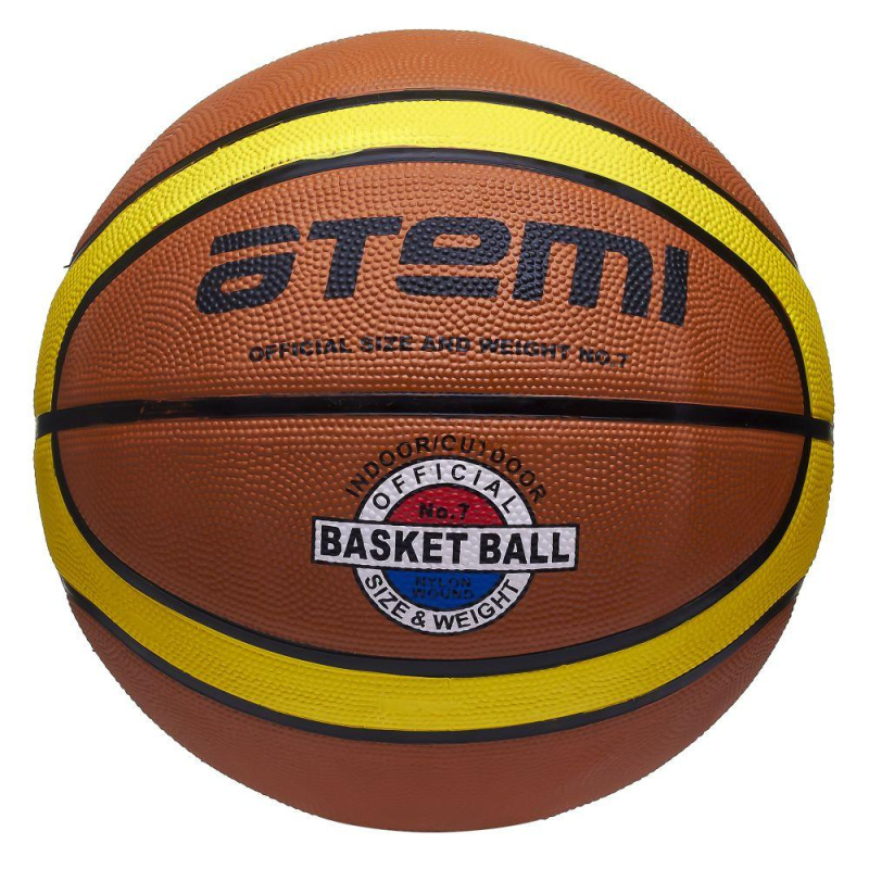 Мяч баскетбольный Atemi, р. 7, резина, 12 панелей, BB16,00-00008090 1872093