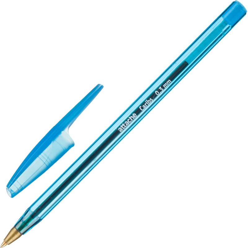 Ручка шариковая неавтомат. Attache Economy Caribs 0,3мм,син,масл 1726240