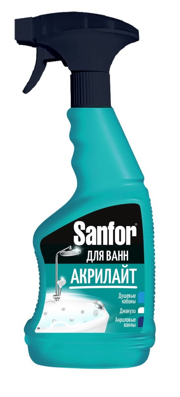 Средство Sanfor Чистящее для ванн Акрилайт (пена) 500 мл 4602984021659