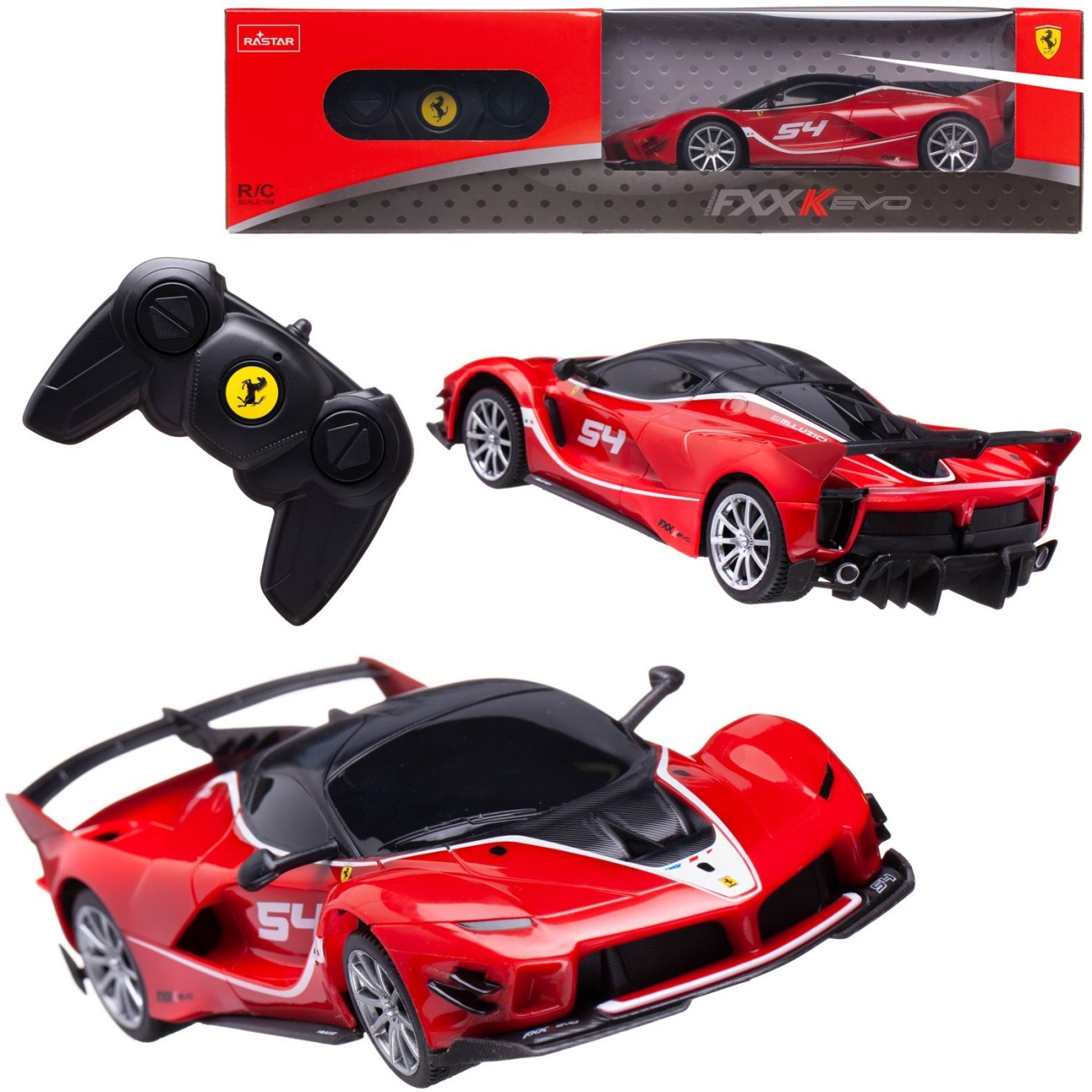 Машина р/у 1:24 Ferrari FXX K Evo красный, 2,4 G. Rastar 79300R