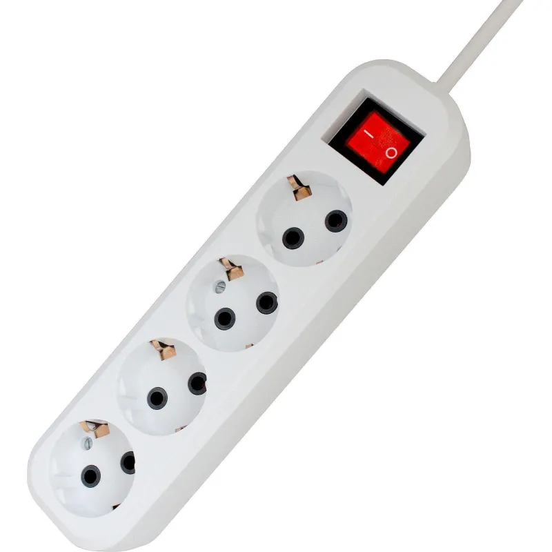 Сетевой фильтр Progix SF4PW10 4р/10м белый, 3х0,75мм, 10А/2000Вт 2100056