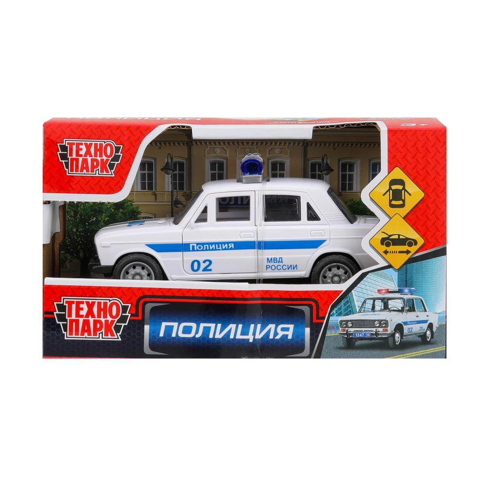 Машина "Автомобиль Полиция" 14 см. белый, Технопарк 2402A0074-R