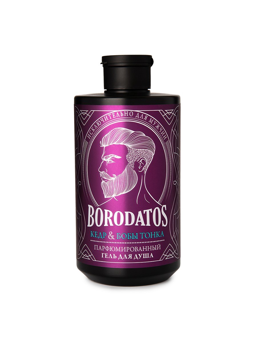 Borodatos Гель для душа Кедр & бобы тонка 400мл 4630040344831