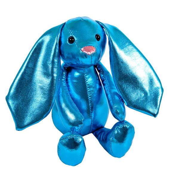 Игрушка мягкая "Блеск" Кролик синий 16 см Abtoys M2048