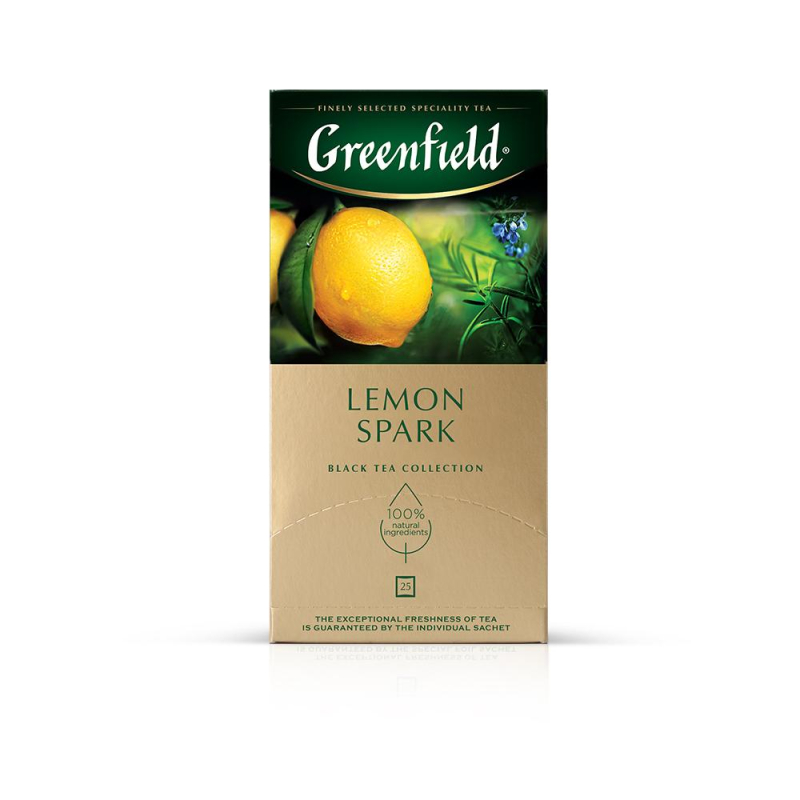 Чай Greenfield Lemon Spark черный фольгир.25пак/уп 0711-10 172699