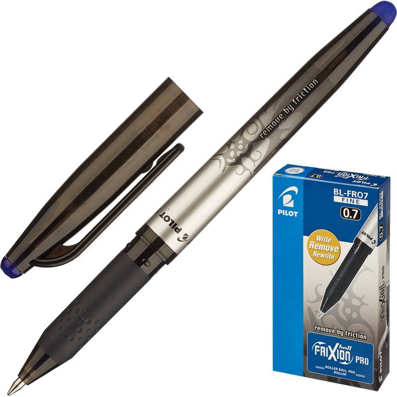 Ручка гелевая со стираемыми чернилами Pilot Frixion Pro синяя (линия 0,35 мм) BL-FRO-7-L 207981