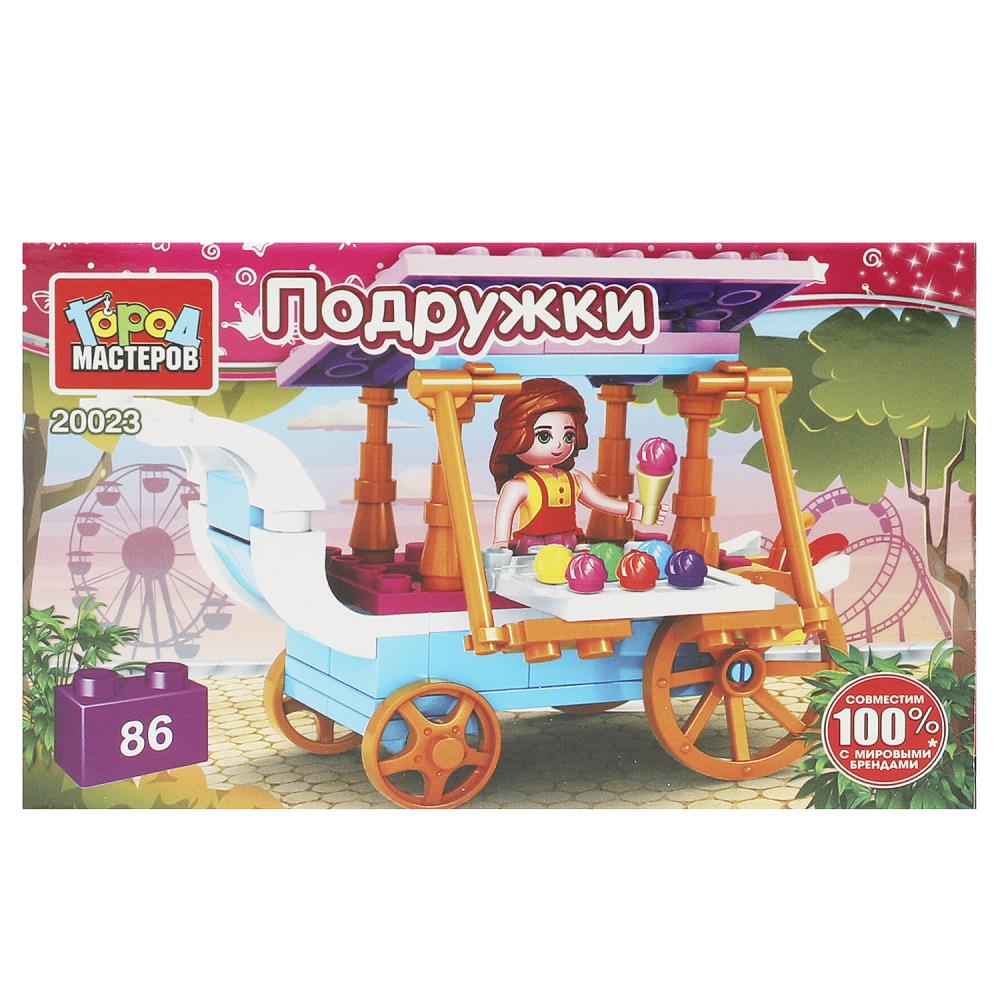 Конструктор Продавец мороженного, 86 дет. Город Мастеров 20023-AA