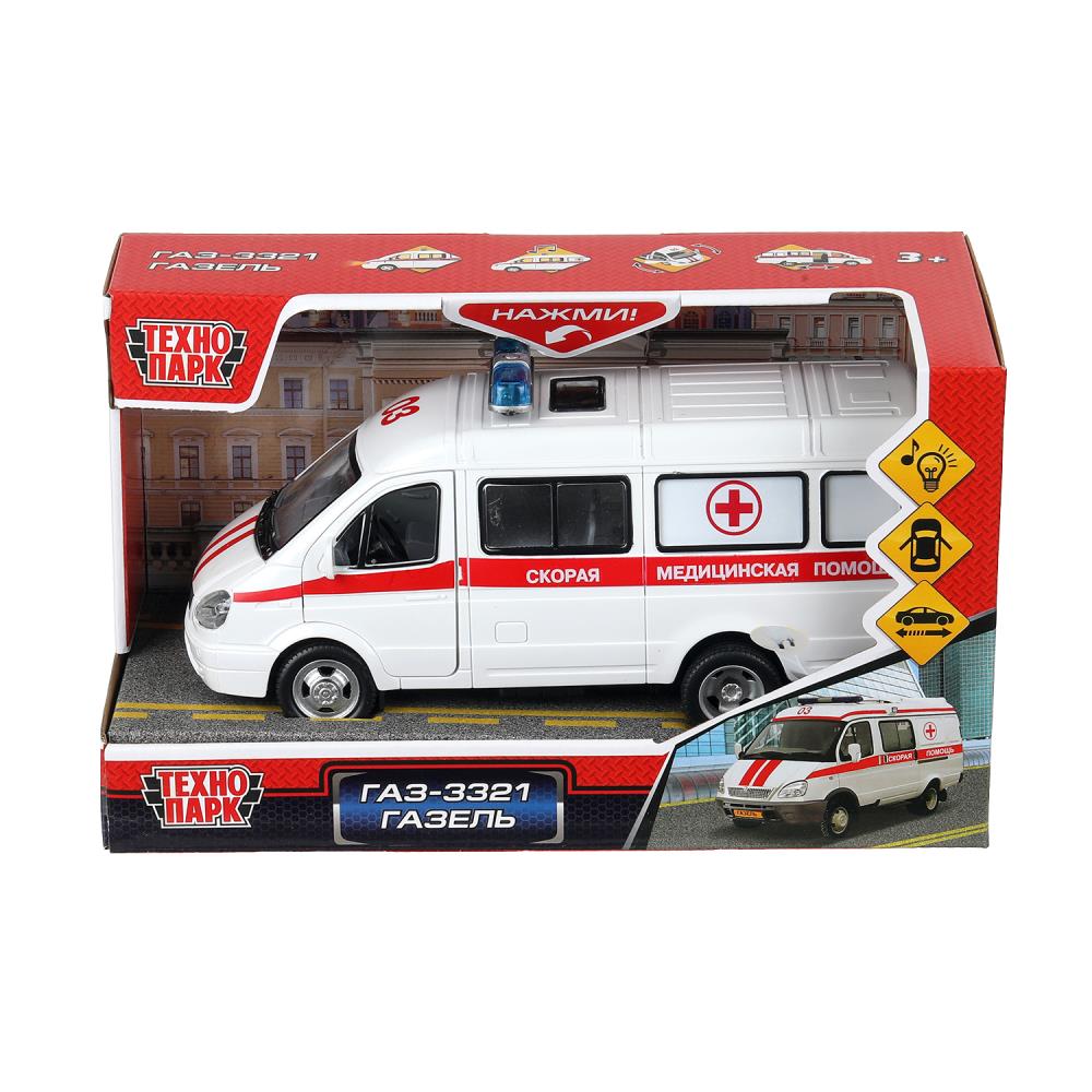 Машина пластик свет-звук "Газель Скорая" Технопарк A071-H11021-J006 (24)