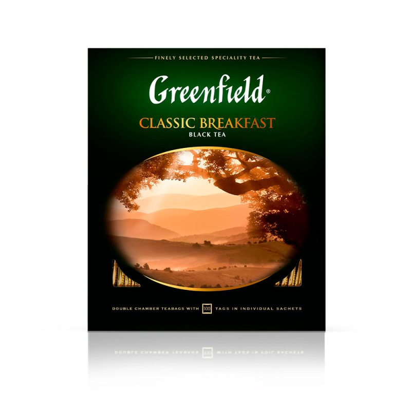 Чай Greenfield Classic Breakfast черный,100пак/уп 0582-09 379763