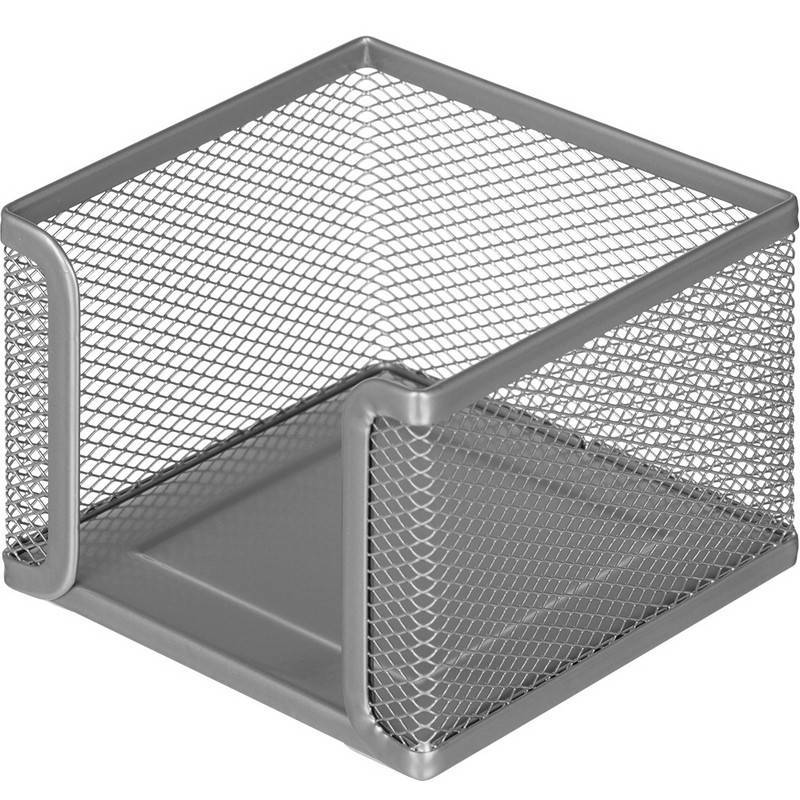 Подставка для блок-кубиков Attache (металлическая сетка, 105x105x78 мм, серебро) 688779