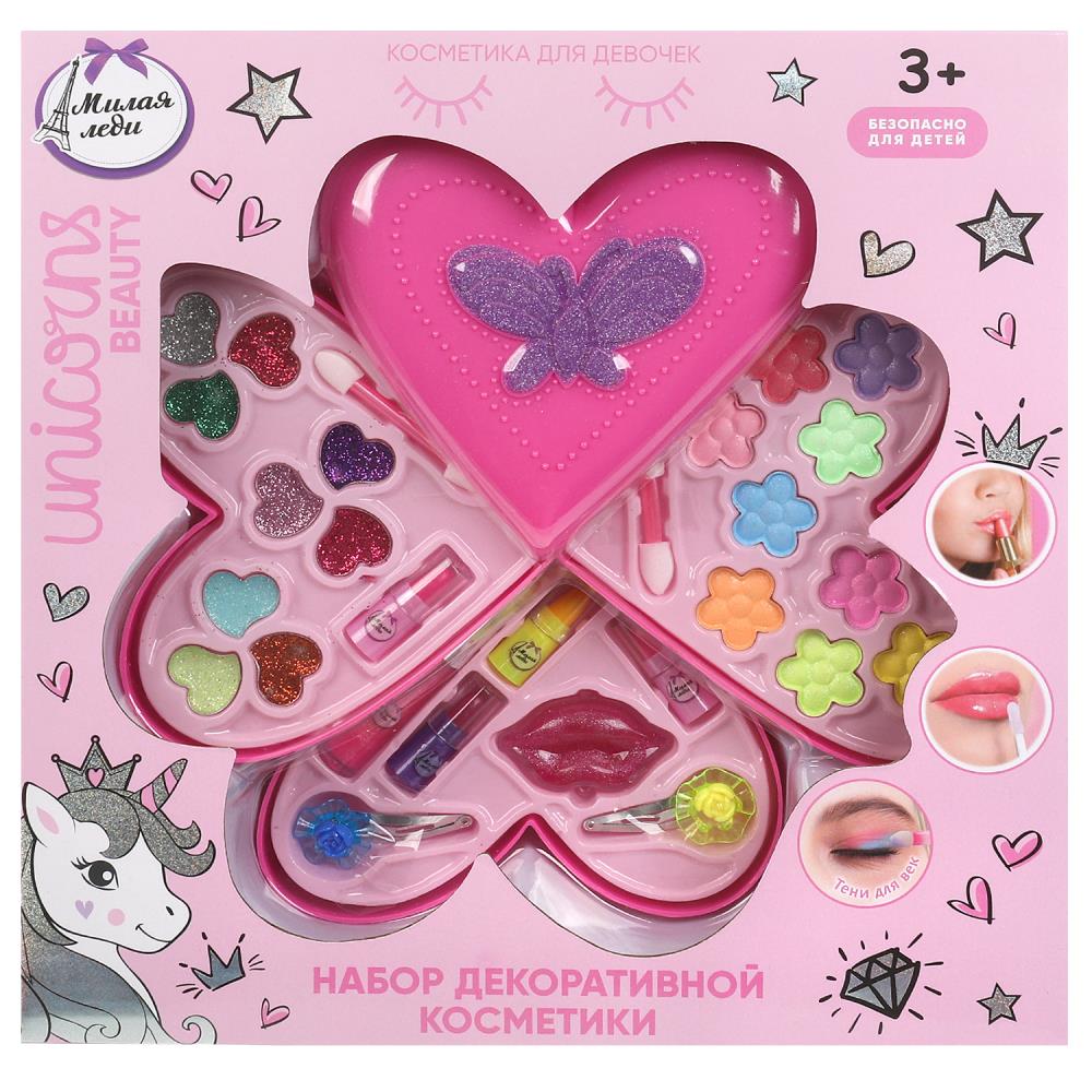 Косметика для девочек тени, помада, блеск для губ, заколки Милая Леди 10599A3-UNI-ML