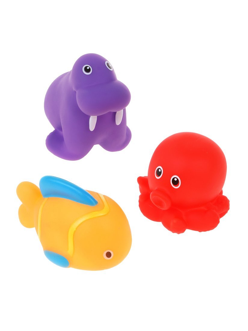 Набор для купания "Тюлень, осьминог и рыбка" Жирафики 940013