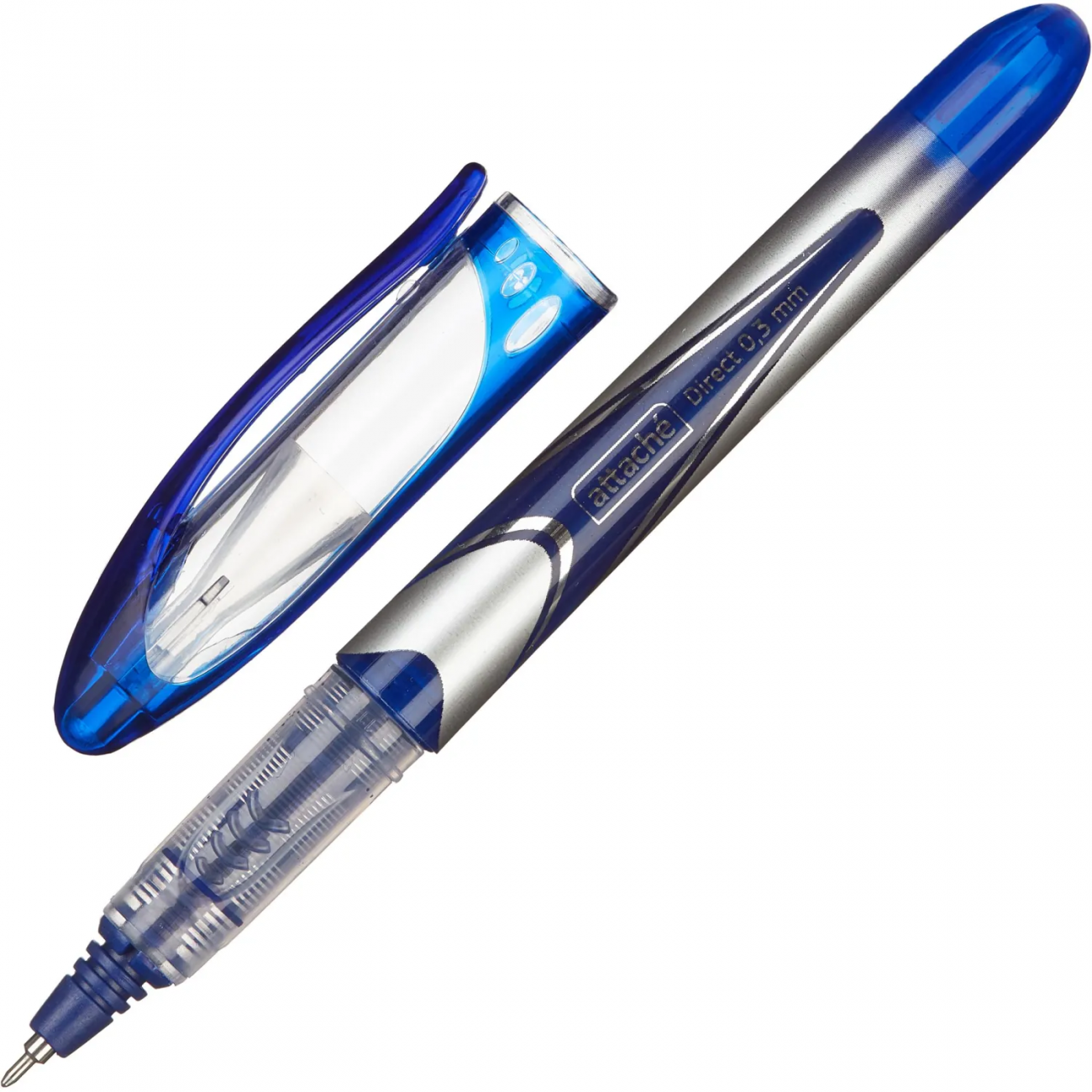 Роллер RX302602 игольчат.након. 0.3мм синий 12шт/уп Attache 1337898 253739