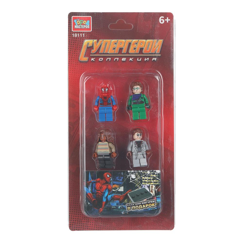 Конструктор "Супергерои", фигурки 4 шт. Город Мастеров 18111-CY