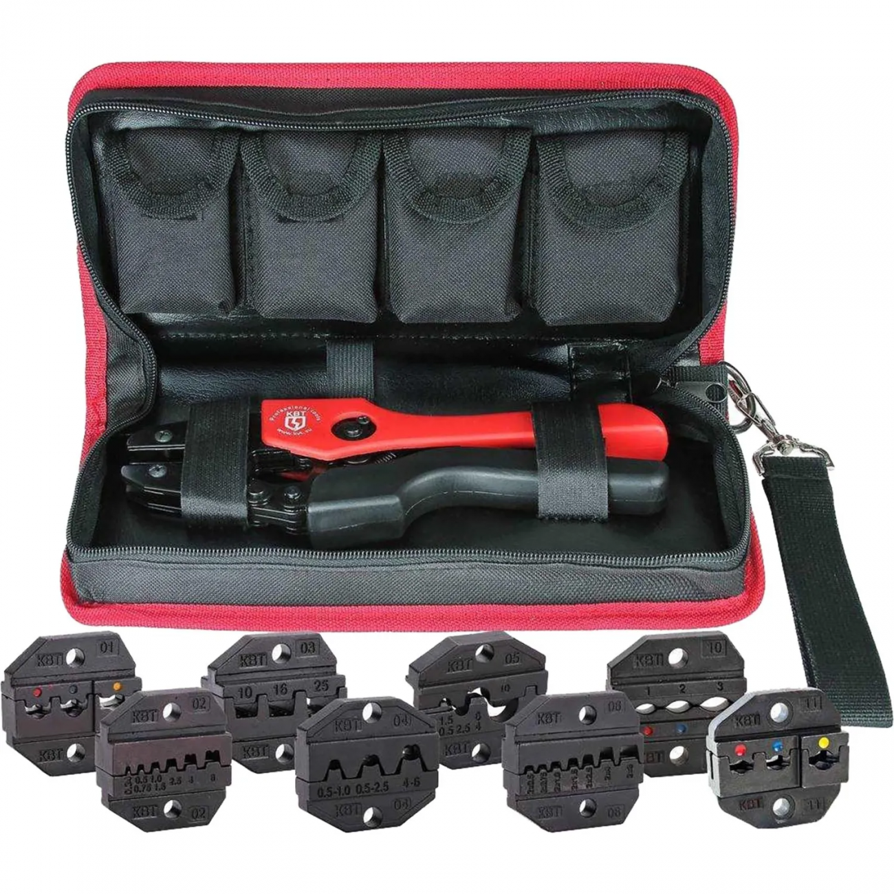 Пресс-клещи набор с номерными матрицами СТК+8 в сумке (КВТ) 83347 1763539