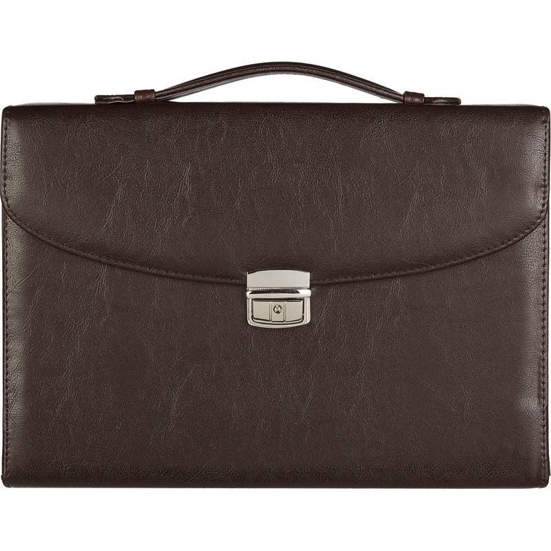 Портфель Алекс Меценат из искусственной кожи коричневого цвета (388) 92256