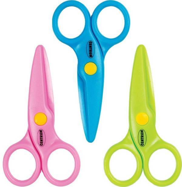 Ножницы детские, 105 мм с пластиковым лезвием (цвет в асс) Centrum 87509